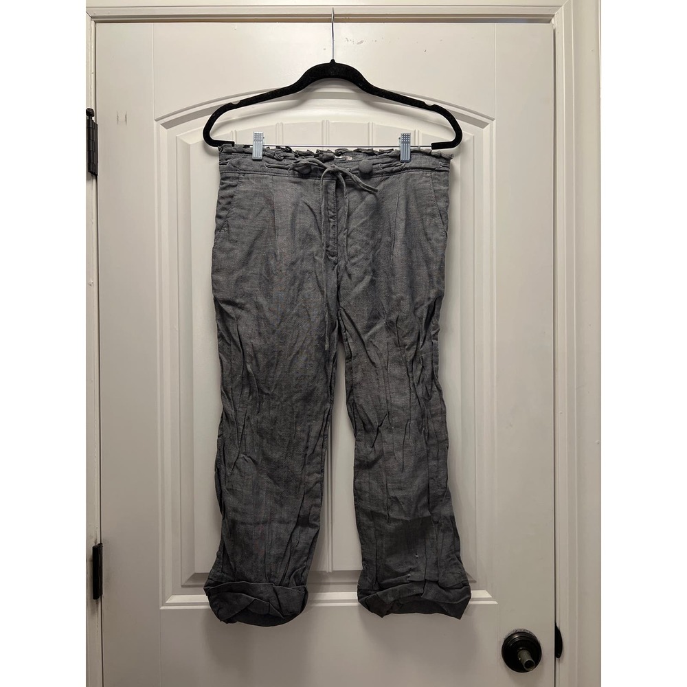 3.1 Phillip Lim Women’s Mid Rise Wide Leg Flat Front Casual Pants Size 6 Gray‎